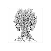 生命の木 – らせん状葉フルーツ1 ラバースタンプ (インプリント)