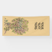 生命の木 – らせん状葉フルーツ1 横断幕 (横)