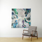 生命の木 – アワビの殻と真珠 タペストリー (インサイチュ(横))