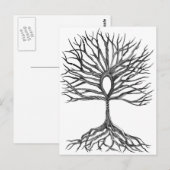 生命の木 アンク デザイン ポストカード (正面/裏面)