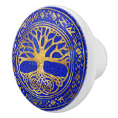 生命の木-イグドラシル-ラピスラズリ セラミックノブ (右)
