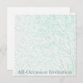 生命の木/エンボス様全大事な行事招待状 招待状 (正面/裏面)