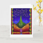 生命の木 カード (黄色い花)