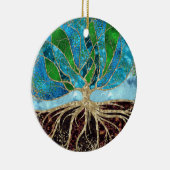 生命の木 – ガラスと大理石 セラミックオーナメント (右)