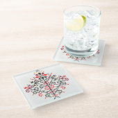 生命の木 ガラスコースター (アングル)