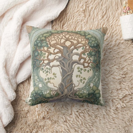 生命の木 クッション (ブランケット)