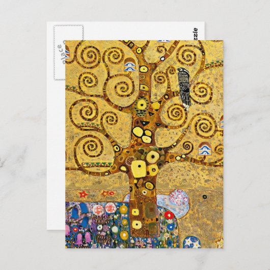 "生命の木" 、グスタフクリムト ポストカード (正面/裏面)