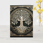 生命の木 グラフィックアーツ カード (黄色い花)