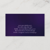 生命の木 - ジオードアゲートの葉 名刺 (裏面)