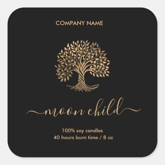 生命の木 スクエアシール (正面)