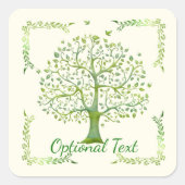 生命の木 スクエアシール (正面)