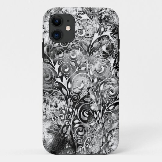 生命の木 - スパイラル リーフ グランジ スタイル 1 Case-Mate iPhoneケース (裏面)