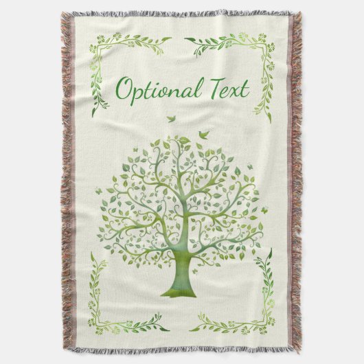 生命の木 スローブランケット (正面縦)