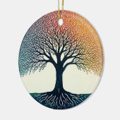 生命の木 セラミックオーナメント (左)