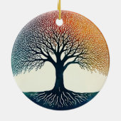 生命の木 セラミックオーナメント (裏面)