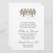 生命の木+ダビデの星 招待状 (正面/裏面)