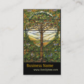 生命の木/ティファニーのステンドグラス窓 名刺 (正面)