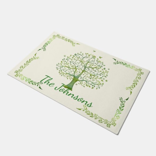 生命の木 ドアマット (アングル)