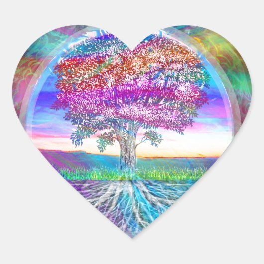 生命の木 ハートシール (正面)