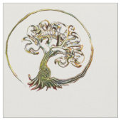 生命の木 ファブリック (クローズアップ)