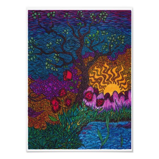 生命の木 フォトプリント            (正面)