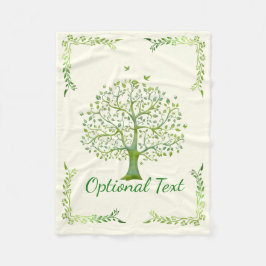 生命の木 フリースブランケット