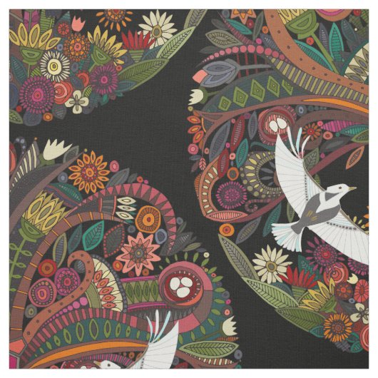 生命の木 ブラック ファブリック (見本)