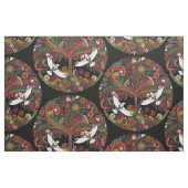 生命の木 ブラック ファブリック (ファットクウォーター)