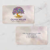 生命の木 – モザイクカラフルサークル 名刺 (正面/裏面)