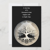 生命の木 |モダン | 招待状 (裏面)