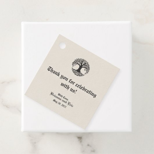 『生命の木』モノグラム ギフトタグ フェイバータグ (インサイチュ)