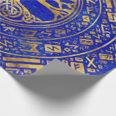 生命の木 – ヤグドラシル – ラピスラズリ ラッピングペーパー (角)