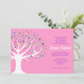 生命の木 ユダヤ教 赤ちゃん命名式 招待状 ヘブライ語 (スタンド正面)