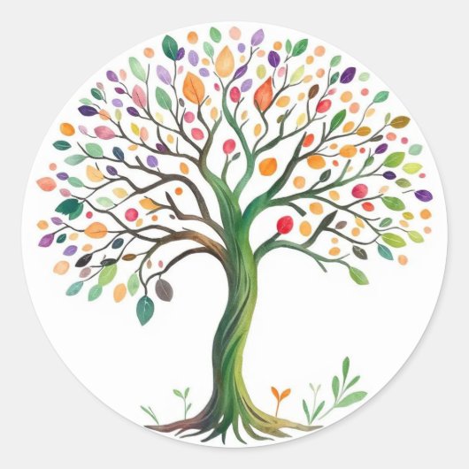 生命の木 ラウンドシール (正面)
