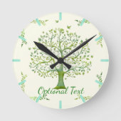 生命の木 ラウンド壁時計 (正面)