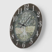 生命の木 ラージ壁時計 (傾斜)