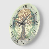 生命の木 ラージ壁時計 (傾斜)
