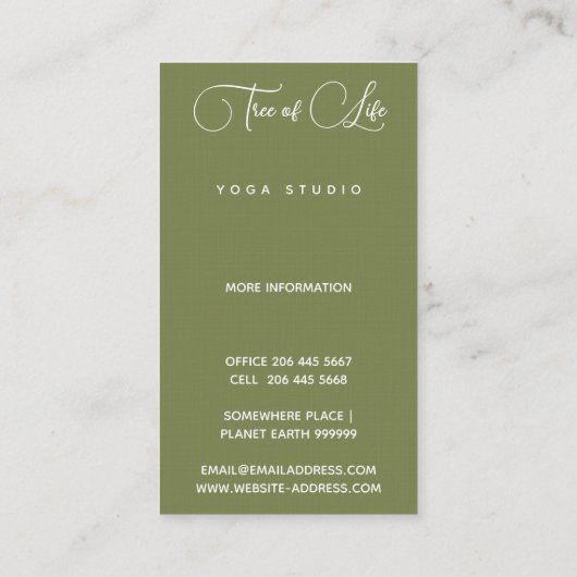 生命の木 |ルナ 名刺 (裏面)