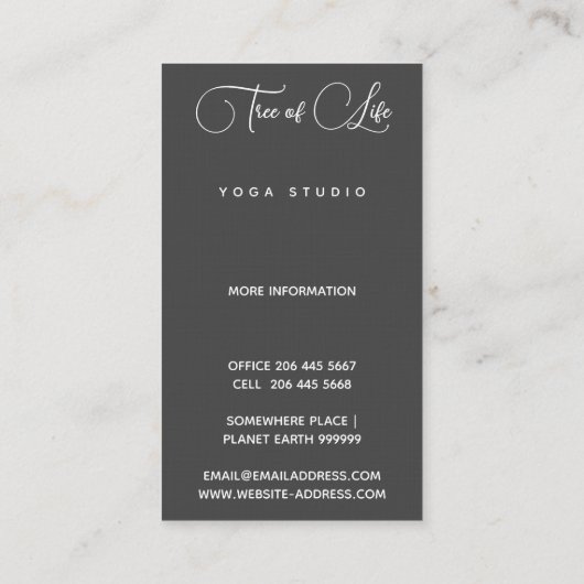 生命の木 |ルナ 名刺 (裏面)