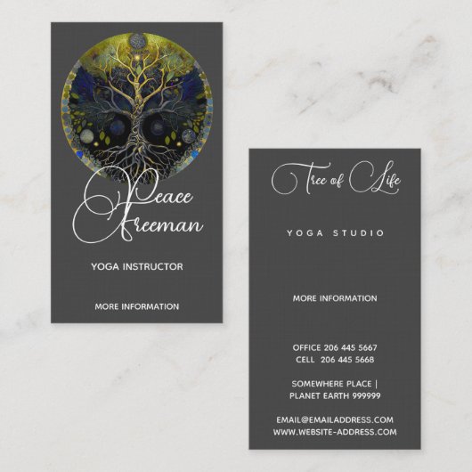 生命の木 |ルナ 名刺 (正面/裏面)