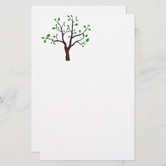 生命の木 便箋 (正面/裏面)