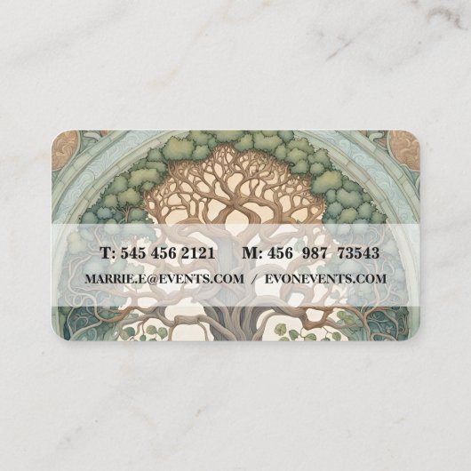 生命の木 名刺 (裏面)