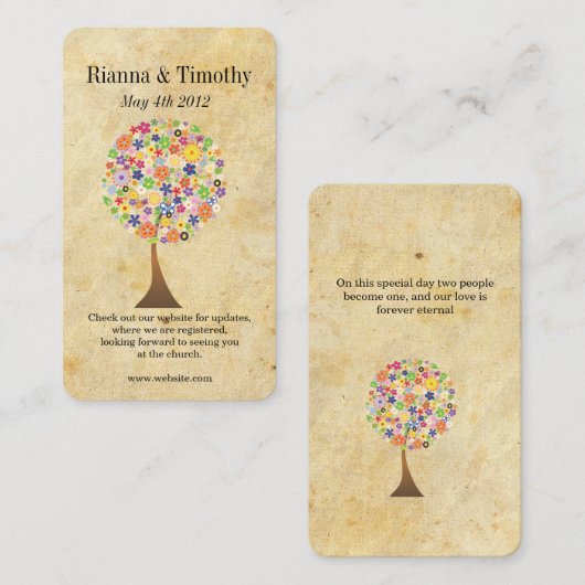 生命の木 名刺 (正面/裏面)