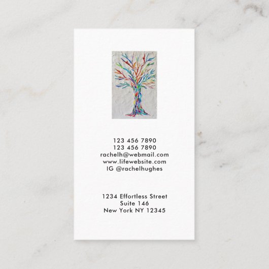 生命の木 名刺 (裏面)