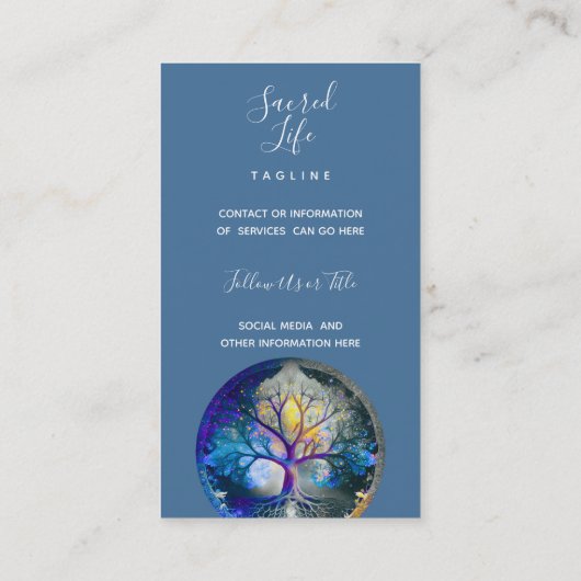 生命の木 |天体 名刺 (裏面)