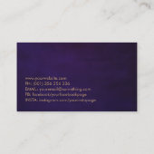 生命の木 – 女性のシルエット 名刺 (裏面)