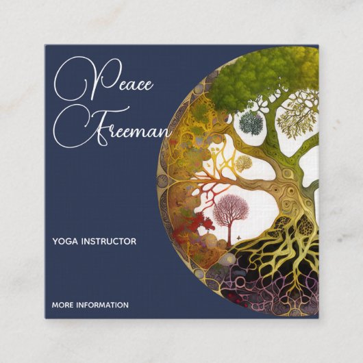 生命の木 |季節 スクエア名刺 (正面)