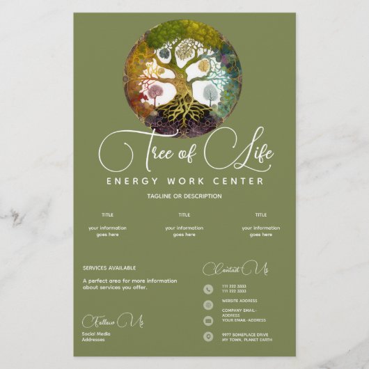 生命の木 |季節 チラシ (正面)