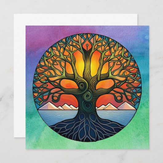 生命の木 招待状 (正面/裏面)