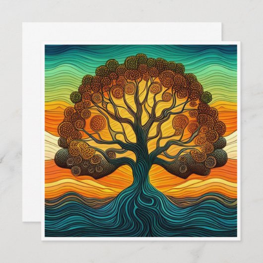 生命の木 招待状 (正面/裏面)